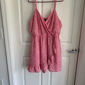 Pink Floral Romper